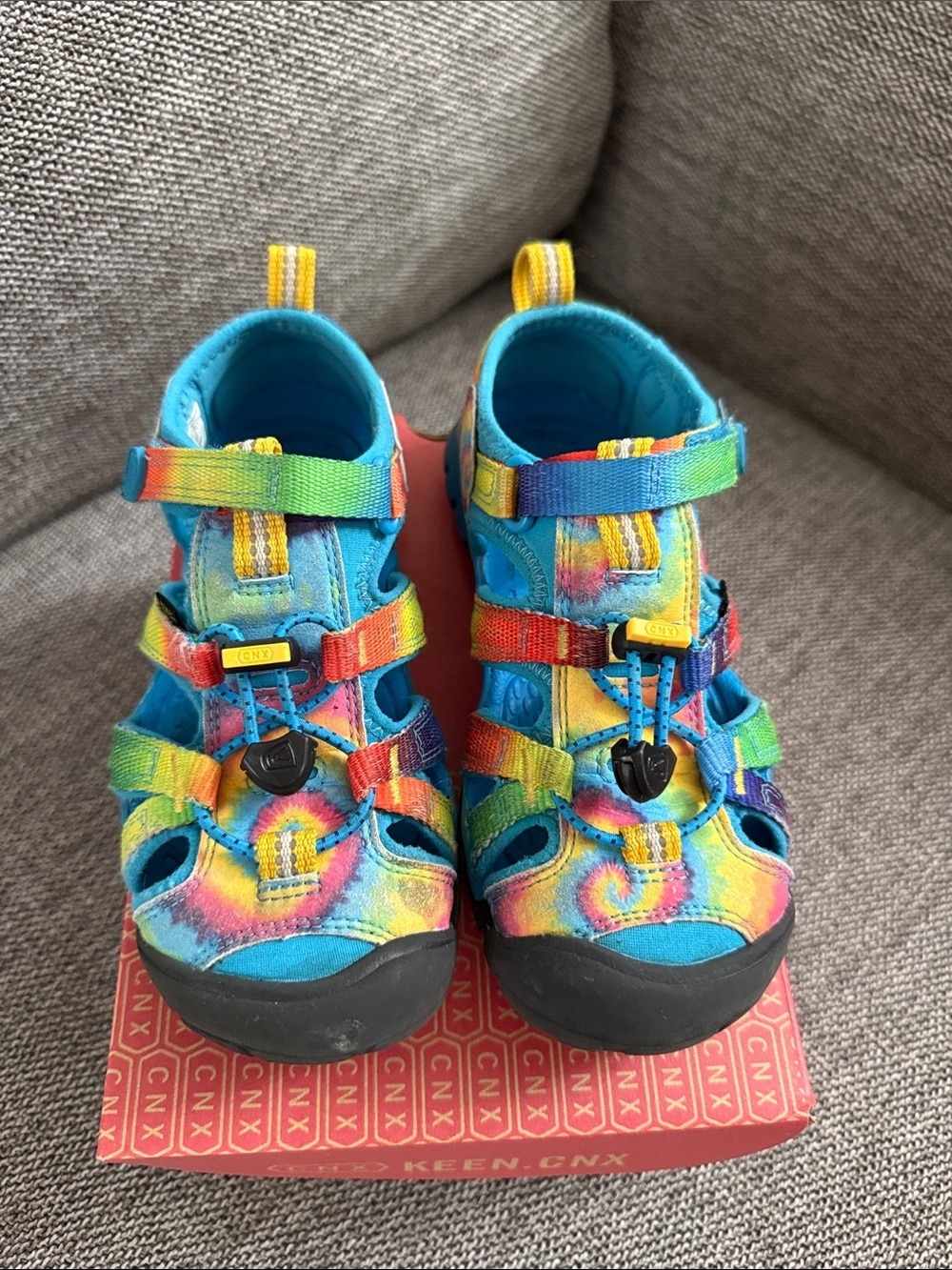 Keen Little Kids Seacamp II CNX  Tie-Dye Sandals 13C Used - Picture 11 of 17
